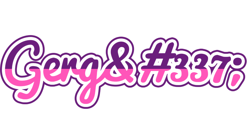 Gergő cheerful logo
