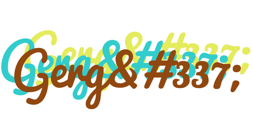 Gergő cupcake logo