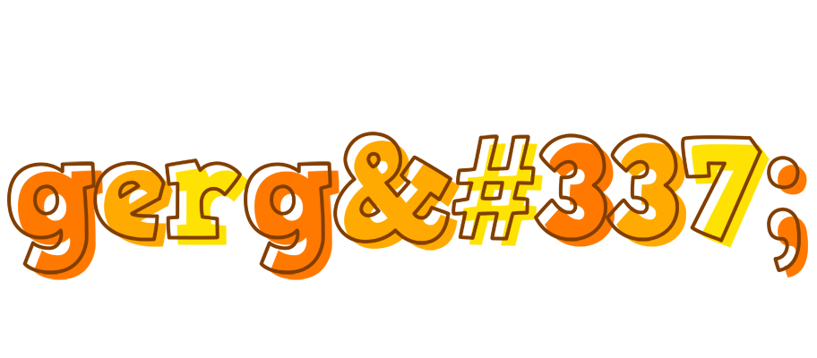 Gergő desert logo