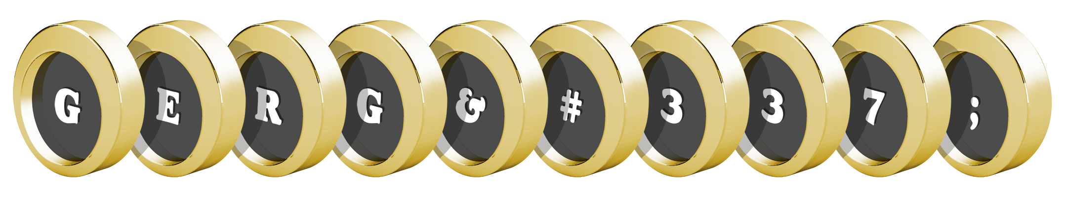 Gergő gold logo