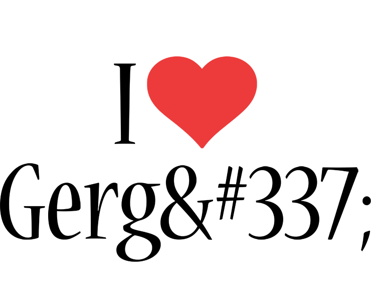 Gergő i-love logo