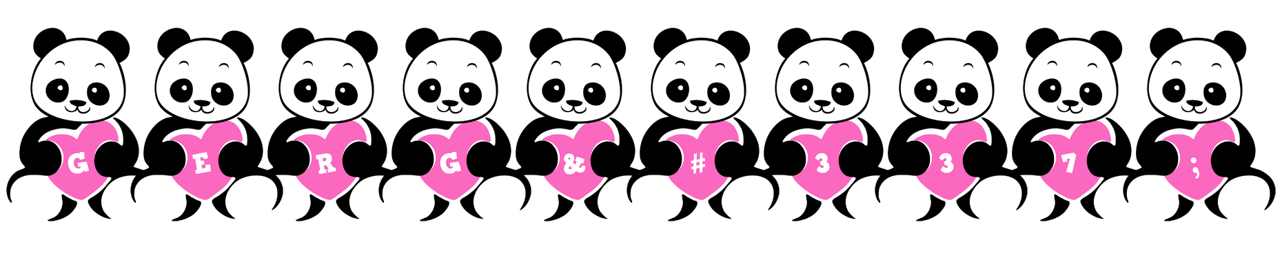 Gergő love-panda logo
