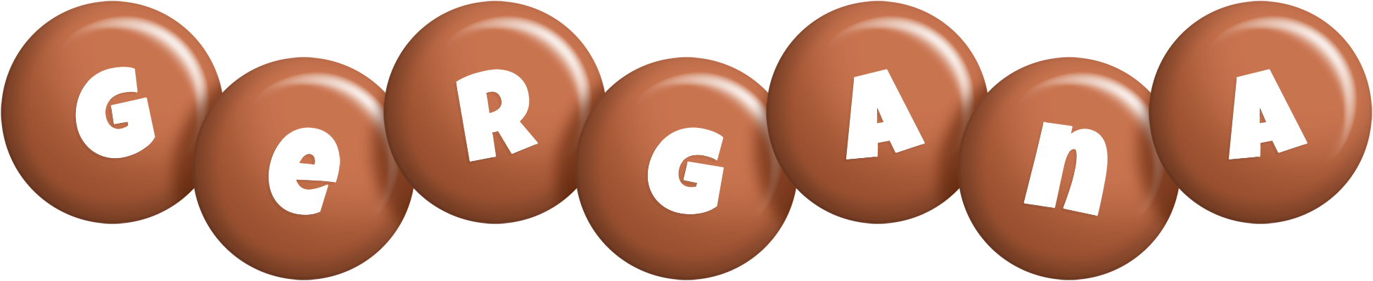 Gergana candy-brown logo