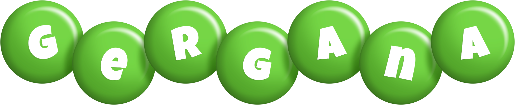 Gergana candy-green logo