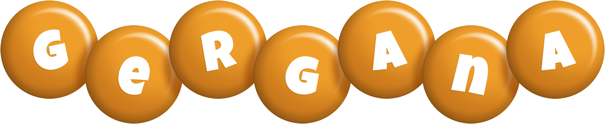 Gergana candy-orange logo