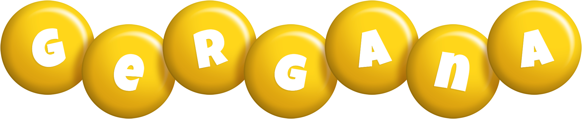 Gergana candy-yellow logo
