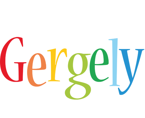 Gergely birthday logo