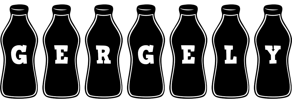 Gergely bottle logo