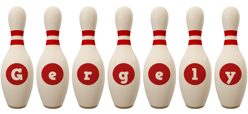 Gergely bowling-pin logo