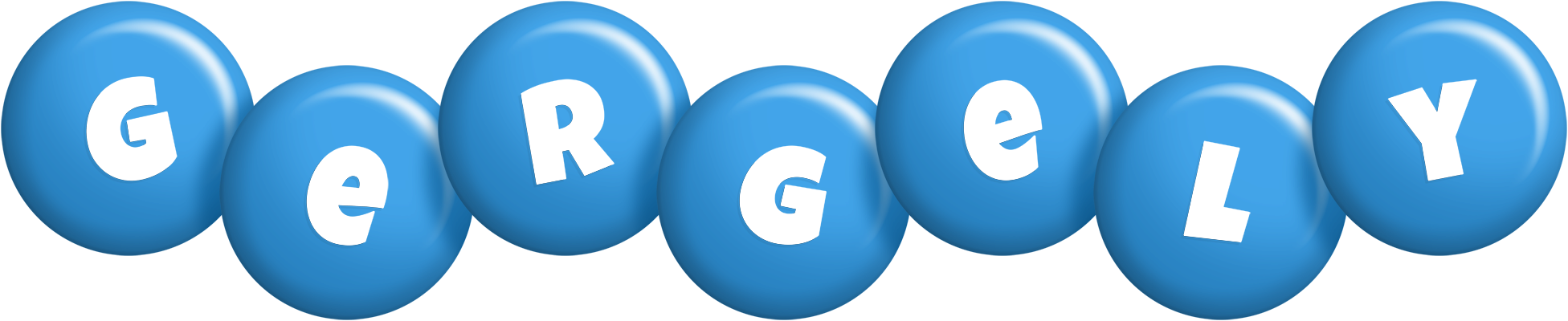 Gergely candy-blue logo