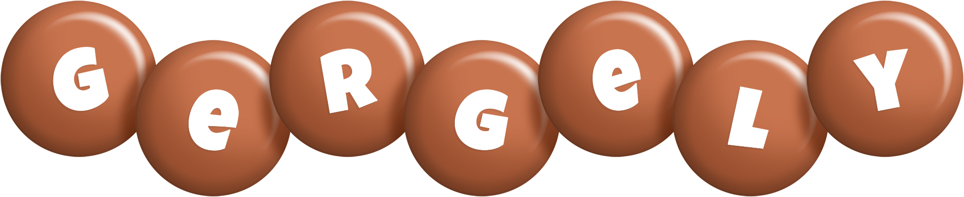 Gergely candy-brown logo