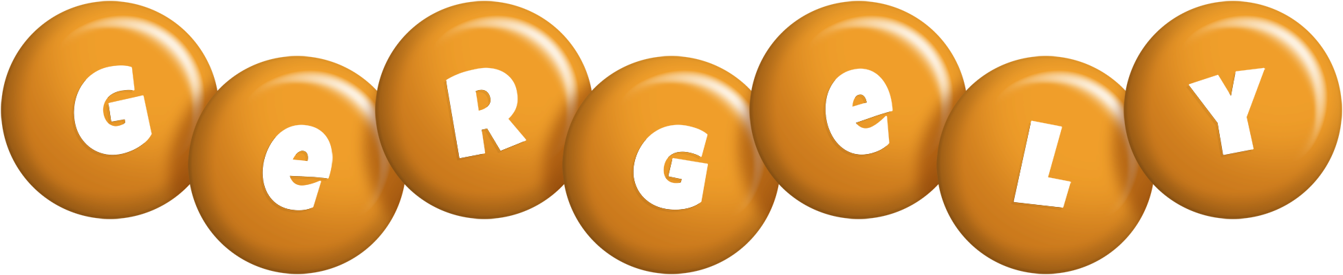 Gergely candy-orange logo