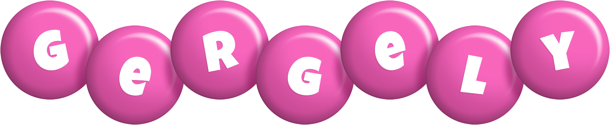 Gergely candy-pink logo