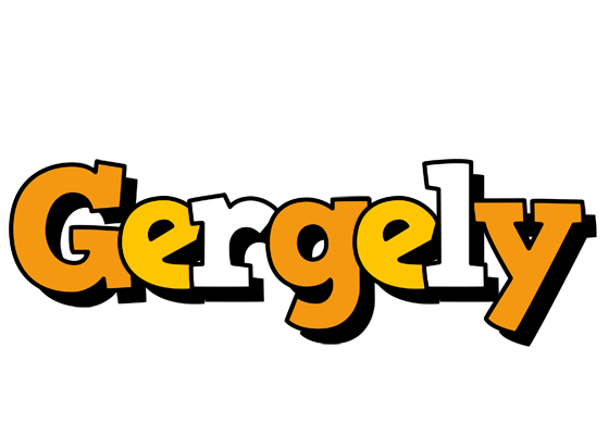 Gergely cartoon logo