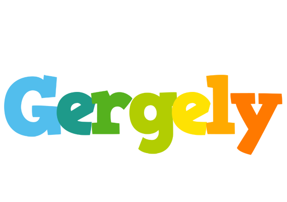 Gergely rainbows logo