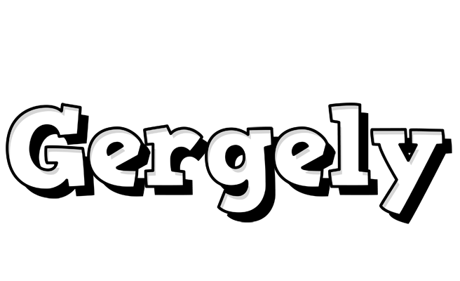 Gergely snowing logo