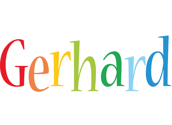 Gerhard birthday logo