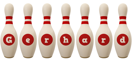 Gerhard bowling-pin logo