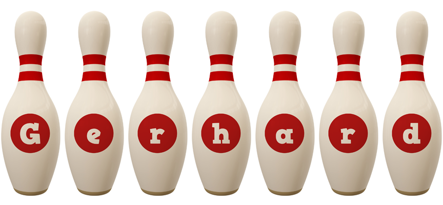 Gerhard bowling-pin logo