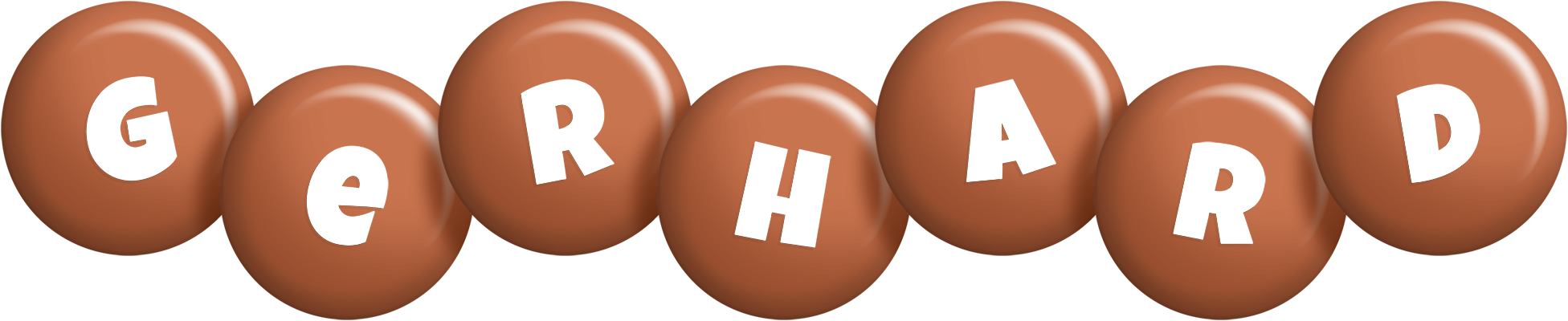 Gerhard candy-brown logo