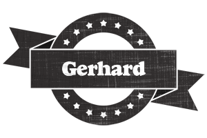 Gerhard grunge logo