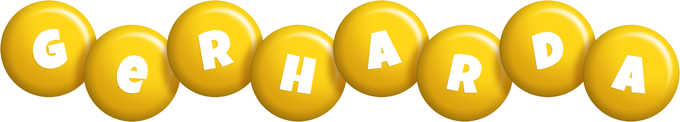Gerharda candy-yellow logo
