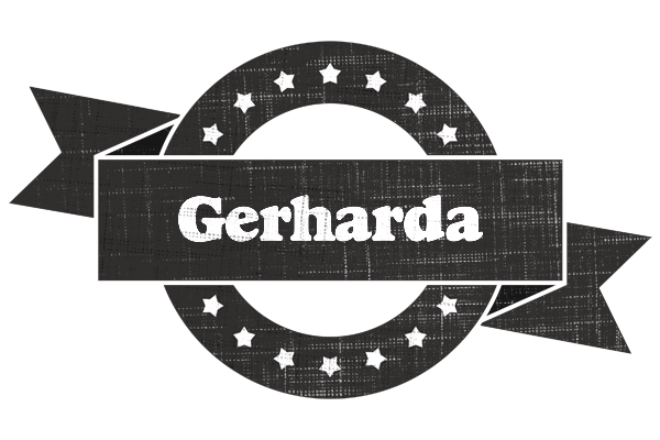 Gerharda grunge logo