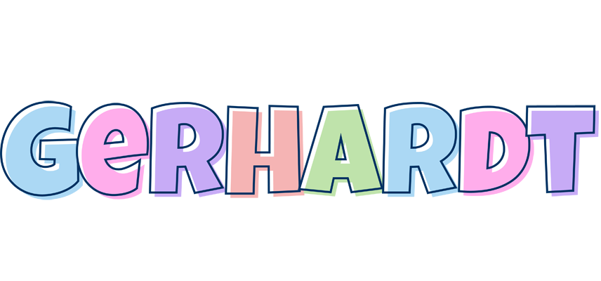 Gerhardt pastel logo