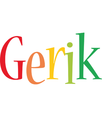 Gerik birthday logo