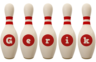 Gerik bowling-pin logo