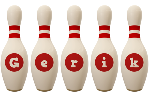 Gerik bowling-pin logo
