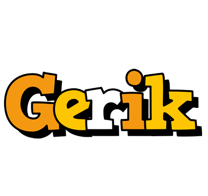 Gerik cartoon logo