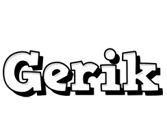 Gerik snowing logo