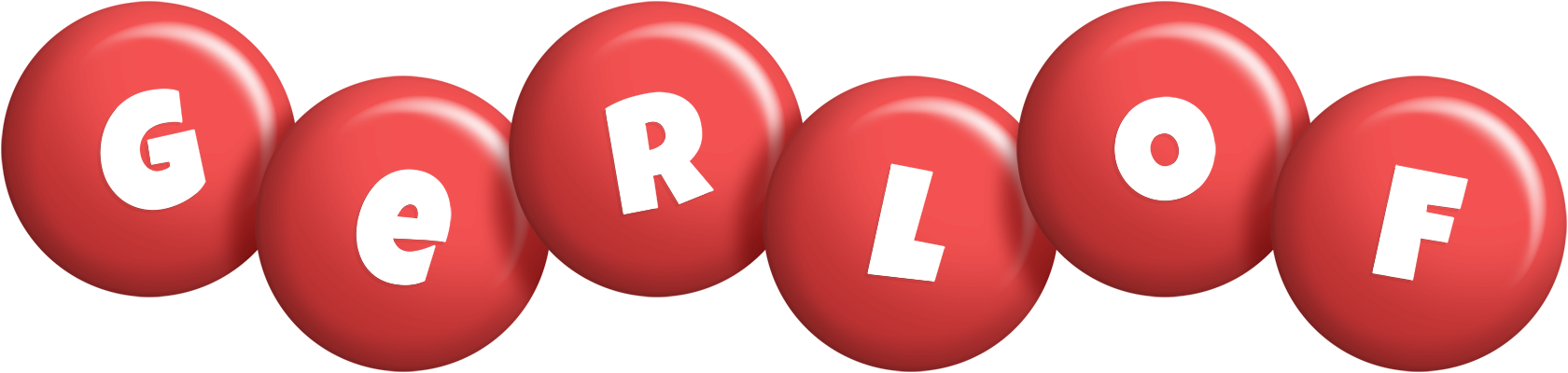 Gerlof candy-red logo