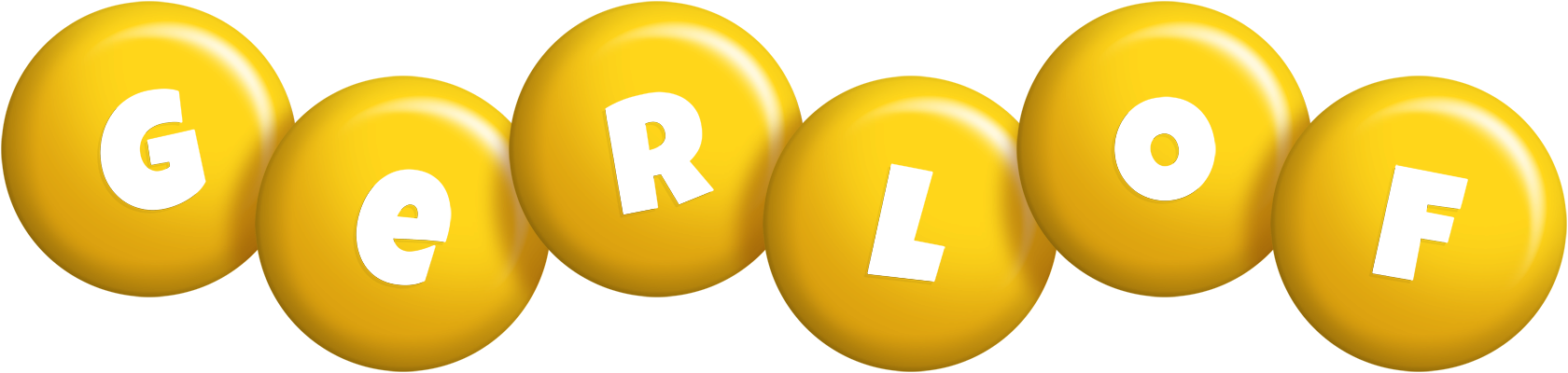 Gerlof candy-yellow logo