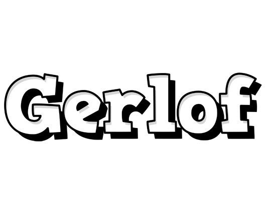 Gerlof snowing logo