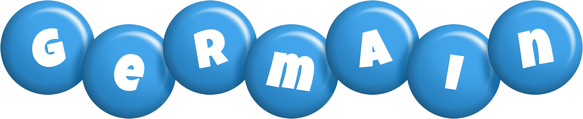 Germain candy-blue logo