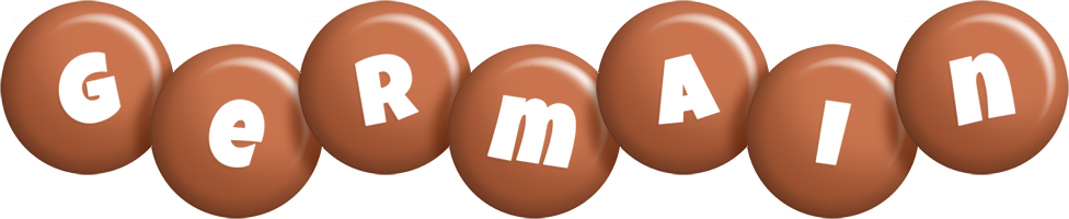 Germain candy-brown logo