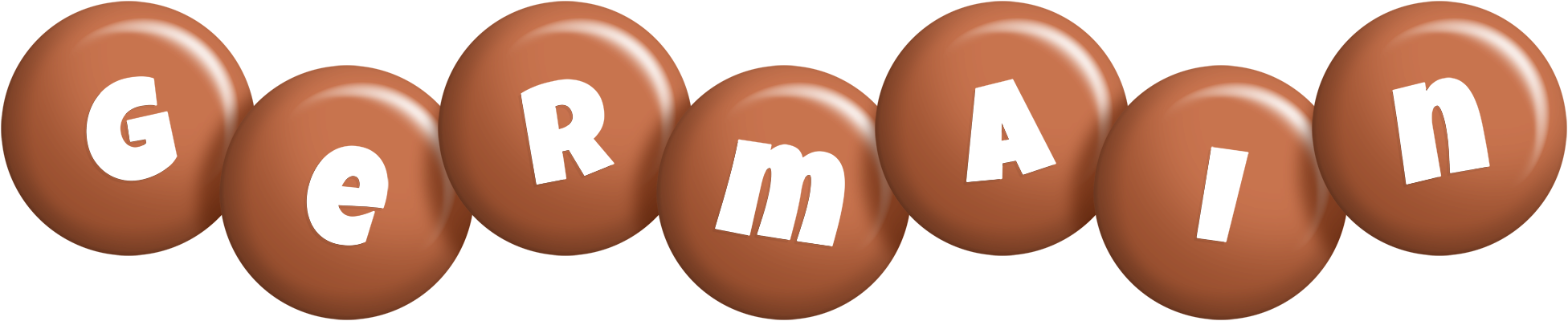 Germain candy-brown logo