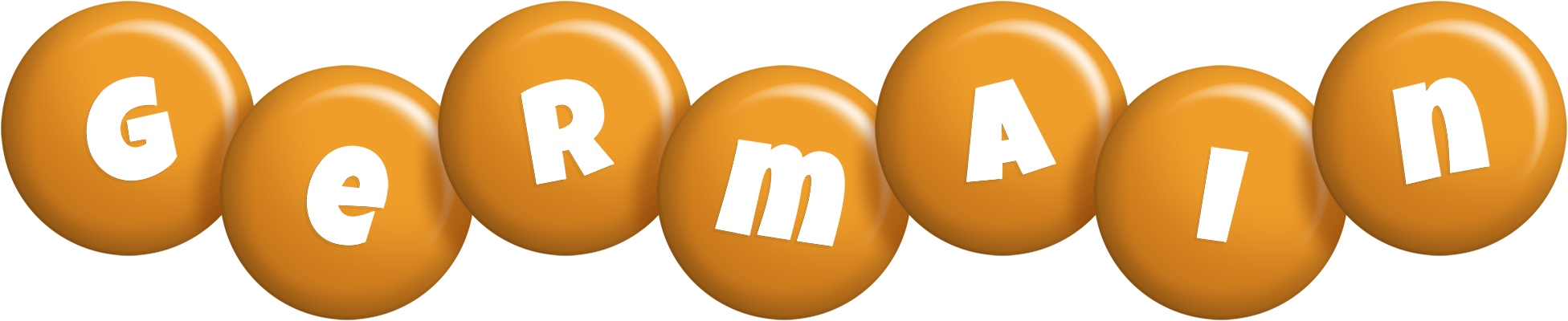 Germain candy-orange logo