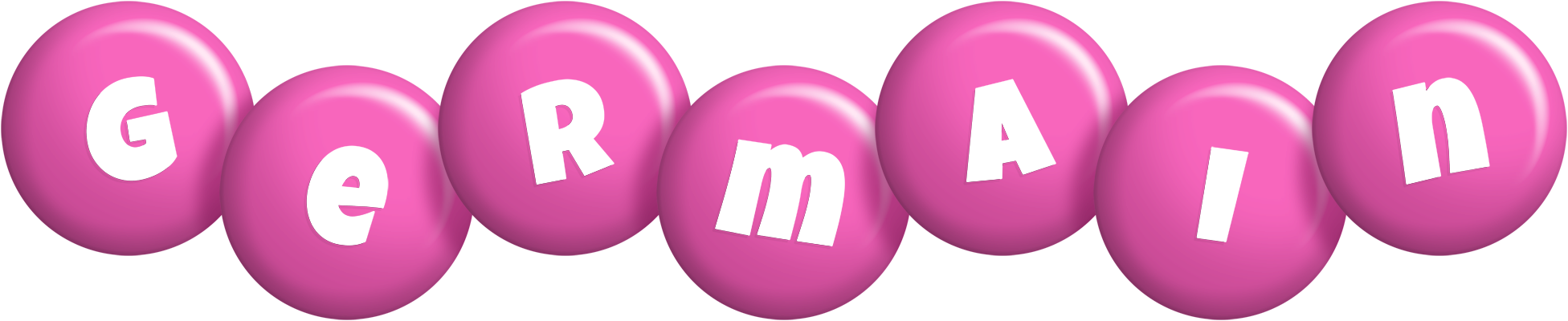 Germain candy-pink logo