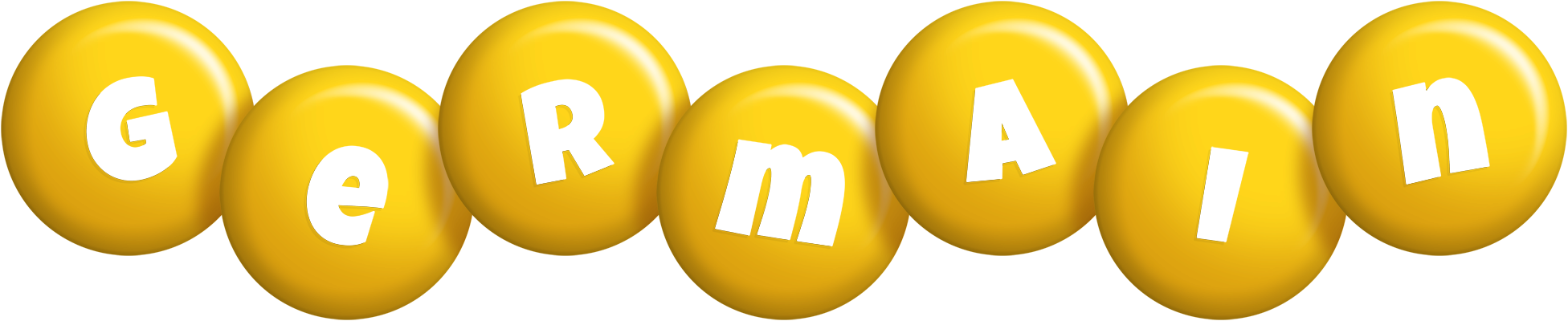 Germain candy-yellow logo