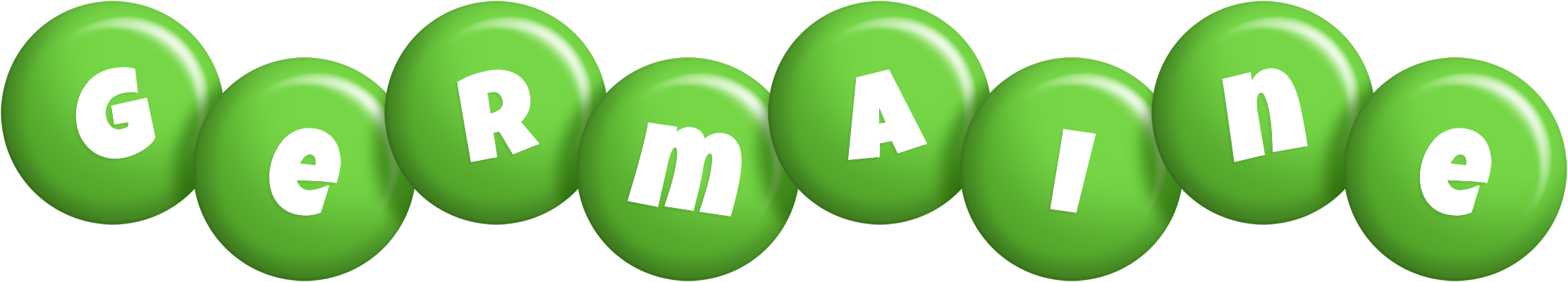 Germaine candy-green logo