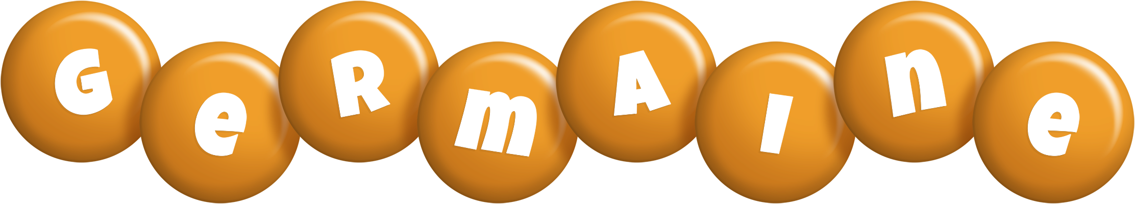 Germaine candy-orange logo