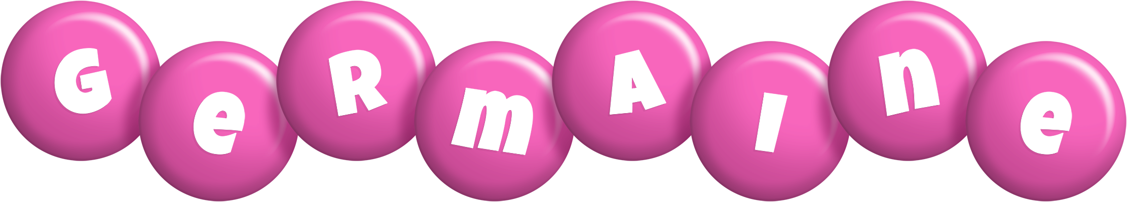 Germaine candy-pink logo