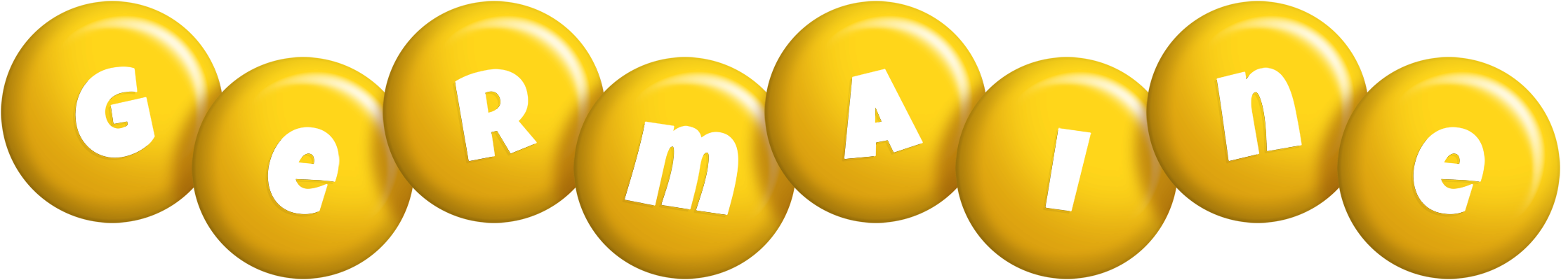 Germaine candy-yellow logo