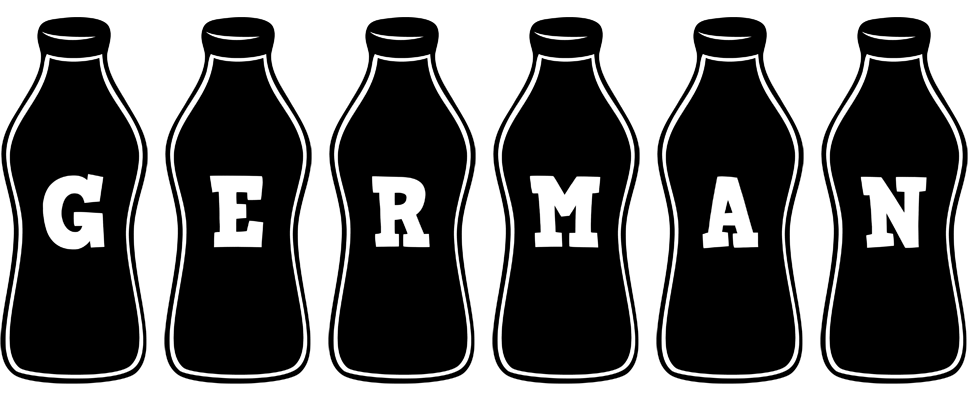 German bottle logo