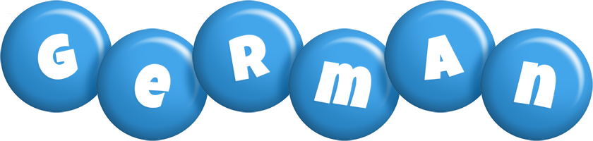 German candy-blue logo