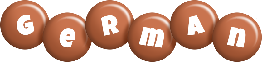 German candy-brown logo