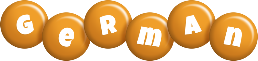 German candy-orange logo